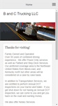 Mobile Screenshot of bandctruckingllc.com