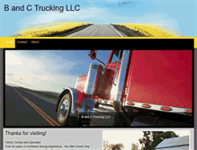 Tablet Screenshot of bandctruckingllc.com